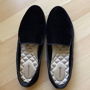 Birdies black velvet shoes